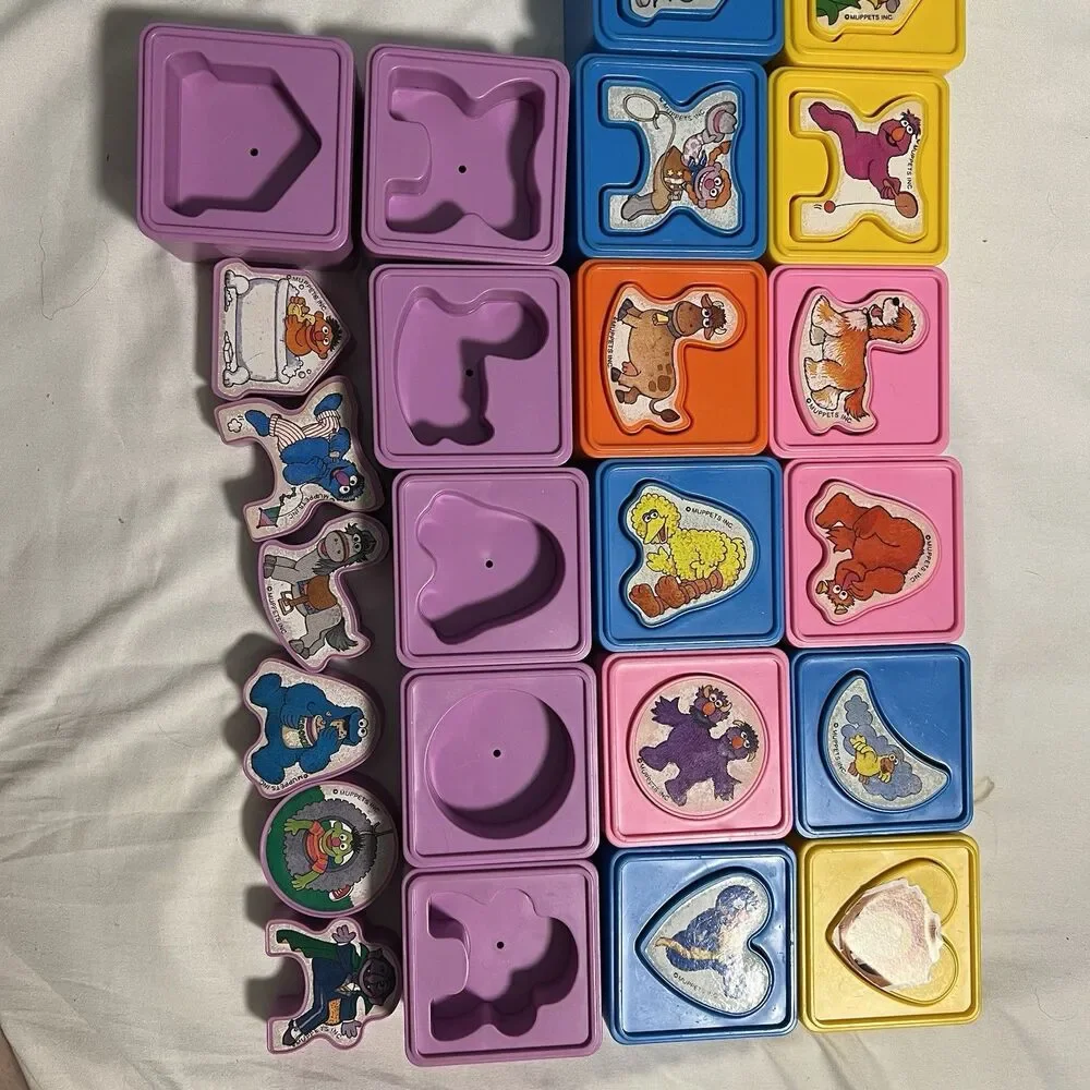 Playskool Match Ups Sesame Street Matching Puzzle Cubes (36‎ Pieces)